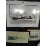 Three boat related prints