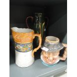 A selection of ceramics including Aller Vale