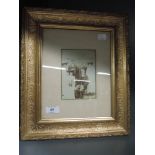 A gilt and plaster photoframe