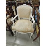 A French style low armchair