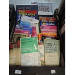 A selection of ordnance survey guides and maps including local interest