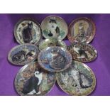 A selection of Cat Theme display plates by Banbury mint