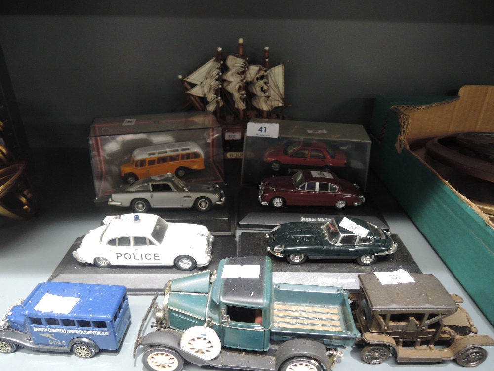 A selection of die cast model cars