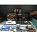 A selection of die cast model cars