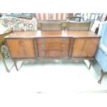 A Reproduction Regency mahogany sideboard