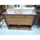 A Victorian mahogany dressing table or buffet base