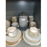 A salt glazed tea service by Brighton or similar