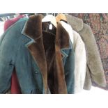 Three sheepskin jackets, good quality. Medium to large sizes.