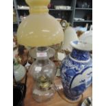 A selection of oil burning lamps and similar