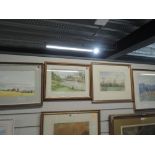 A selection of original water colour paintings landscape scenes