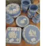 A selection of Jasper ware by Wedgwood
