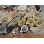 A selection of cream jugs in various designs