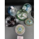 A selection of Caithness paper weights