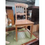 A modern pine kitchen chair