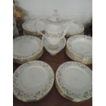 A part dinner service by Royal Grafton in the Canterbury design