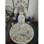 A selection of ceramics including Coalport and Mintons