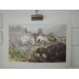 A local interest Lakeland print by Judy Boyes signed and limited run of 822/850 Troutbeck village