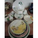 A selection of ceramics including Kent part tea service