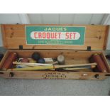 A croquet set in Jaques box