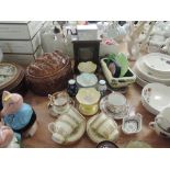 A selection of ceramics including Portmeirion