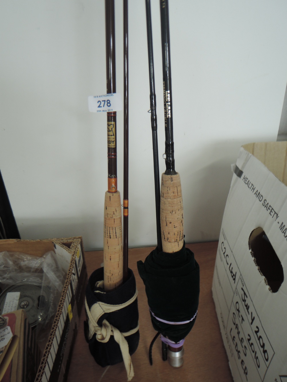 Two fly fishing rods including Hardy and Shakespear