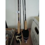 Two fly fishing rods including Hardy and Shakespear