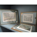 A selection of hunting fishing and game prints