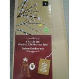 A 6ft pre lit blossom tree (indoor/outdoor) Boxed