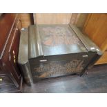 An Oriental blanket box