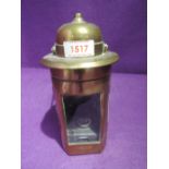 A WW2 Ships Binnacle Oil Lamp Light - Marked 'G Bocock & Co Ltd Birmingham 1943