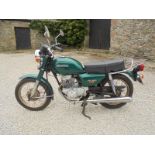 A vintage motorcycle. A 1984 'A' Honda CD 200 Benly, 200cc 24900 miles on odometer, MOT 20th