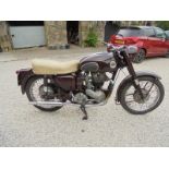 A vintage motorcycle. A 1959 Ariel NH 350, reg RUX546. In regular use on the road, good paint,