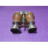 A pair of French opera glasses marked Verres