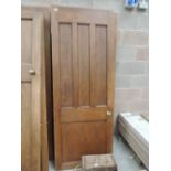 Four vintage pine doors