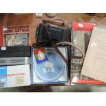 A selection of hardware Records Cameras etc