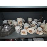 A selection of coronation wares and ceramics