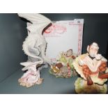 A selection of fantasy figures by Enchantica including Dragon