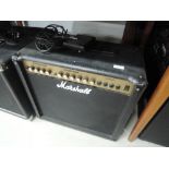 A Marshall G50RCD amplifier , with foot pedal
