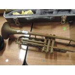A vintage trumpet