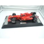 A mounted model of 2007 Ferrari F1 world Champion Kimi Raikkonen A/F