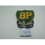 A BP car club enamel badge