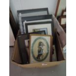 A selection of prints and photo frames