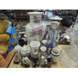 A selection of ceramics including Aynsley