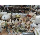 A selection of figures and figurines including Royal Doulton