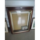 A selection of oak framed pictured frames