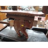 A heavy ethnic wood African elephant table