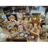 A selection of teddy bear ceramics and similar items