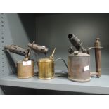 A selection of brass bodied gas burners