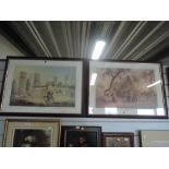 Two prints after Forray Ivan of Middle Eastern scenes