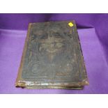 A large leather bound family bible
